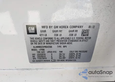 2023 Buick Encore Gx Preferred Fwd z USA, uszkodzony, nr VIN KL4MMBS2XPB042586